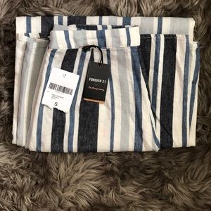 Forever 21 Wide-leg striped pants